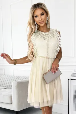 Produktbild von Numoco Spitzenkleid für Damen Gret beige Universal