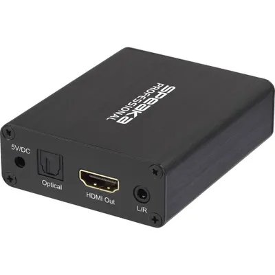 Produktbild von SpeaKa Professional Audio Extraktor SP-AE-H/TC-04v2 [HDMI - HDMI, Toslink, Klinke, Cinch] 3840 x 2160 Pixel