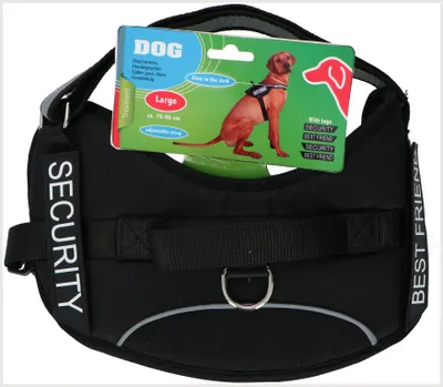 Immagine prodotto di Pettorina per cani - regolabile - 70 x 86 cm - Nero