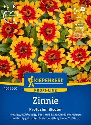 Artikelbild 2 von 'Zinnie Profusion Bicolor' aus der Kategorie Zinniensamen