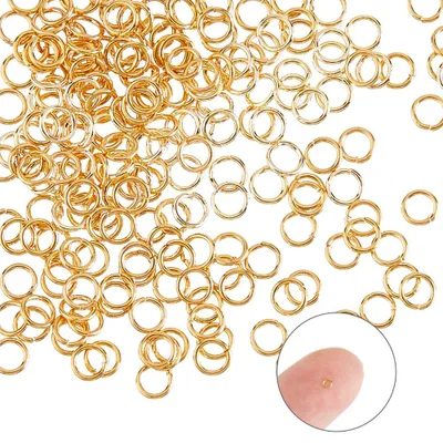 200 offene Sprungringe 2 mm, 18K vergoldet, für DIY-Schmuck