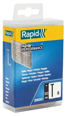 Obrázok produktu pre Rapid 5000186, Klinec, Pozinkovaný kov, Kovová, 50 mm, 2800 kusov