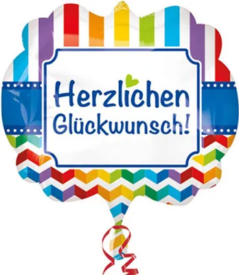 Immagine prodotto di amscan® 3583201 Pallone in foil Congratulations - 63 x 55 cm