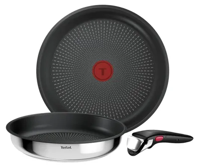 Immagine prodotto di Tefal L966S3, Set per friggere, Acciaio inossidabile, Acciaio inossidabile, Titanio, Smontabile, Vetroceramica, Elettrico, A gas, A induzione, Alogena