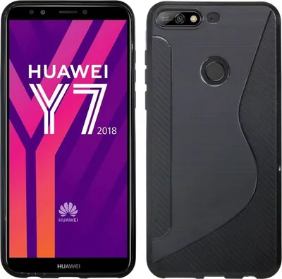 Produktbild von Huawei Y7 2018 Handy Silikon Schutzhülle Cover Case Schwarz