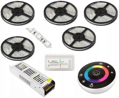 Produktbild von Omako LED-Streifen-Set RGB 5050 25m Touch Funkfernbedienung