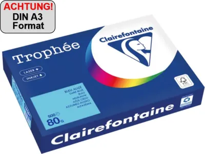 Obrázok produktu pre Clairefontaine Kopierpapier 1889PC A3 80g blau 500Bl