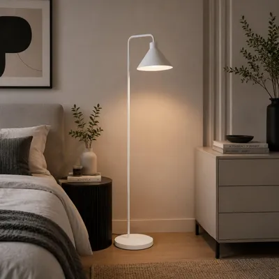 Produktbild von Opviq, Hochwertige Stehlampe (E27, max. 40W) Weiß, Skandinavisches Design, 160 cm