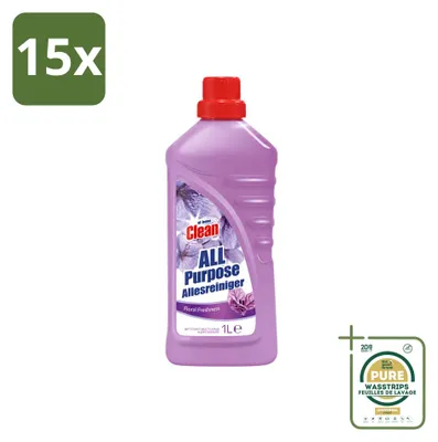 Produktbild von 15 x At Home Allesreiniger Floral - 1 l - Vorratspackung - 15 Stücke