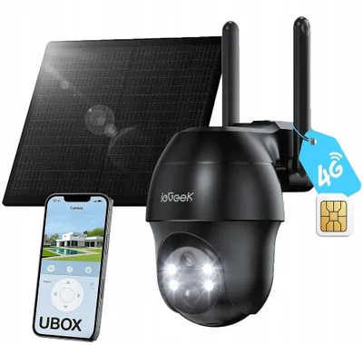 Obrázok produktu pre ieGeek Vonkajšia solárna 4G LTE IP Kamera 2K QHD Otočná