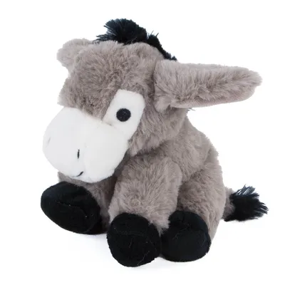 Produktbild von Inware Esel Edgar sitzend 19 cm grau Kuscheltier
