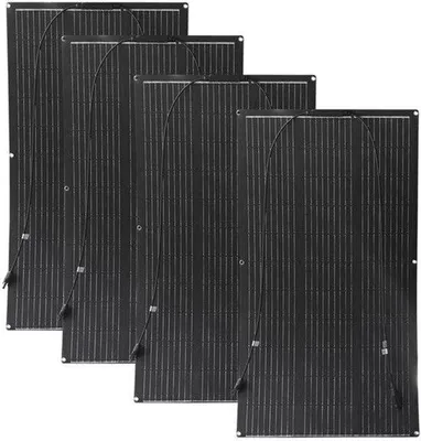 Productafbeelding van Flexibel Zonnepaneel 400W 12V - Monokristallijn - 97x53 cm - Lichtgewicht - Voor Camper En Boot