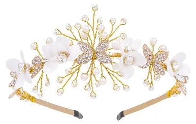 Image de Couvre-tête de mariage orné de perles et de strass