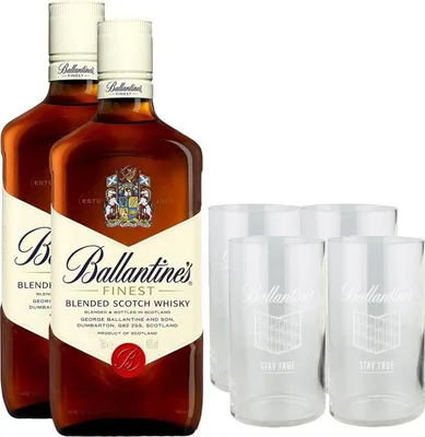 Produktbild von Estuche 2 Ballantine's + 4 Vasos Whisky Schottland  140 cl 40.0 %