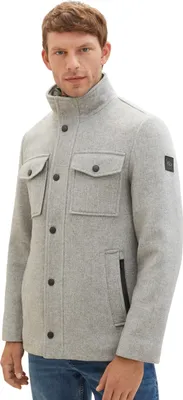 Produktbild von TOM TAILOR Herren 2-in-1 Wollmantel mit integrierter Innenjacke