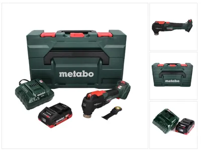 Zdjęcie produktu dla Metabo MT 18 LTX BL QSL akumulatorowe narzędzie wielofunkcyjne 18 V bezszczotkowe Starlock Plus + 1x akumulator 4,0 Ah + ładowarka + metaBOX