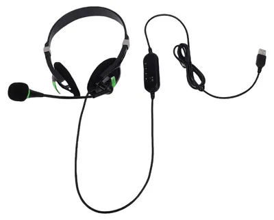 Produktbild von USB-Headset mit Mikrofon, Geräuschunterdrückung, Inline-Steuerung, HD-Stereo, kabelgebundenes Telefon-Headset für PC, Computer, Laptop, Callcenter