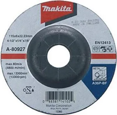 Produktbild von Schruppscheibe P-05832 D.115mm B.6mm Bohrung 22mm AS24PBF f.Stahl