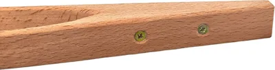 Image de Pince à griller en bois de hêtre naturel 48cm Accessoires pour grillades Pince à saucisse Pince à servir Pince de cuisine vissée