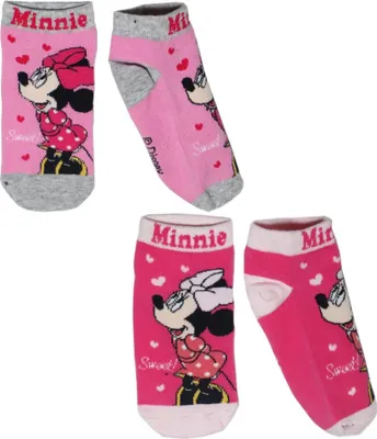 Produktbild von Disney Minnie Maus Sneaker Socken 2er Pack – 27/30