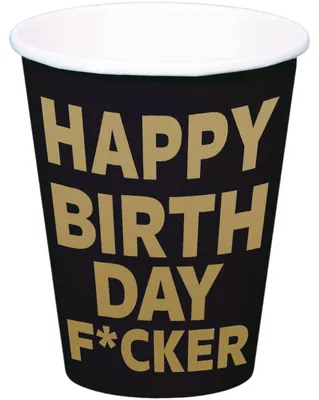 Immagine prodotto di Tazza di compleanno Happy Birthday F*cker 350ml - 8 pezzi