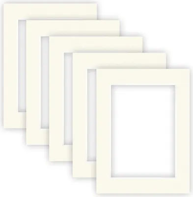 Obrázok produktu pre nielsen Conservation passe-partout 2,2 mm, sada 5 kusov, vonkajší formát 30 x 40 cm pre formát obrázku 20,5 x 29,5 cm (DIN A4), slonovinovo biela hladká