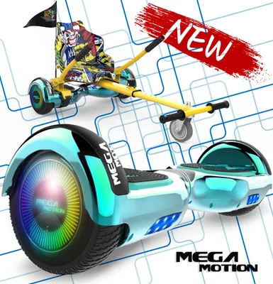 Produktbild von HoverBoard mit Sitz MegaMotion 6,5 Zoll Elektro Scooter Hoverboards Self Balance Scooter Segway E-Skateboard 350W*2 Motor mit Hoverkart für Kinder und Jugendliche