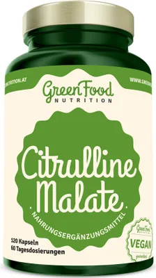 Produktbild von GreenFood Nutrition Citrulline Malate 120 Kapseln
