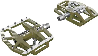 Produktbild von Tatze Trailpedal Two-Face2 Stahl moosgrün (ART121)