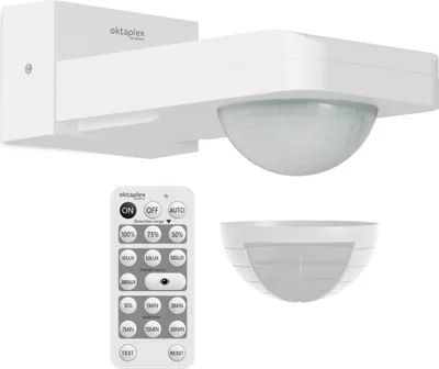 Zdjęcie produktu dla Czujnik ruchu Oktaplex do montażu na suficie i na ścianie, stały, z funkcją czujnika podczerwieni, antracytowy