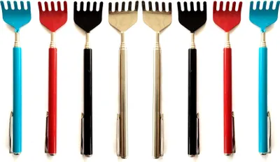 Produktbild von 8er Set Rückenkratzer Ausziehbar Teleskop Rücken Kratzer 16,5 - 51cm Kratzhilfe Metall Teleskopstab