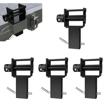 Produktbild von Stake Pocket Windenhalterung - Hitch Halter für Lkw/Anhänger - Verstellbar - Für 8,6 cm Stecktaschen - Traglast 7,3 t - Rostbeständiger Stahl 4er Set