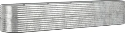 Produktbild von vidaXL Hochbeet Verzinkter Stahl 368x80x68 cm Silbern