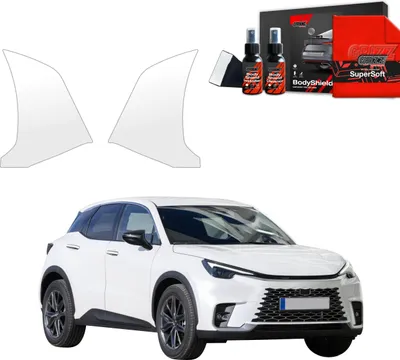 Image de Film de protection 2 en 1 Grizz Protector pour bas de caisse avant et arrière - Lexus LBX (2023-2025)