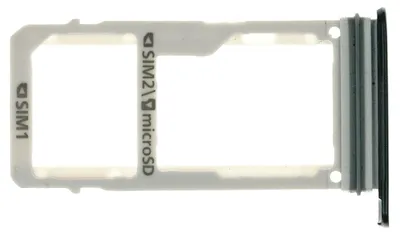 Produktbild von Samsung Galaxy A3 2017 (SM-A320F) Sim Karten Halter Tray Fach, Schwarz