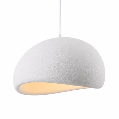 Obrázok produktu pre Joyinled Wabi Sabi – závesné svietidlo z živice – moderné minimalistické závesné svietidlo v bielej farbe s betónovým a kamenným vzhľadom