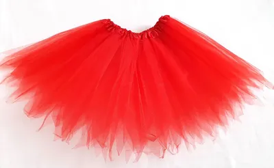 Produktbild von Tütü Tüllrock Ballett gezackt Junggesellenabschied Karneval Fasching Erwachsen 45cm 5 Lagen Rot