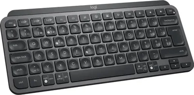 Produktbild von Logitech MX Keys Mini For Business, Kabellos, RF Wireless + Bluetooth, Scherenschalter, QWERTZ, LED, Graphit