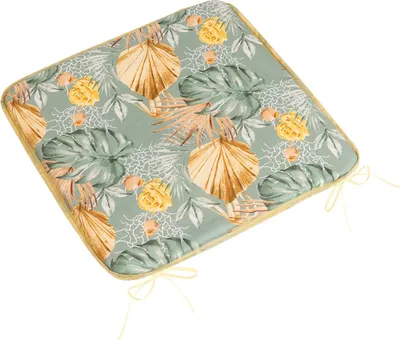 Image de Coussin d'assise Adele - 40x40 cm - Gris,Jaune,Beige