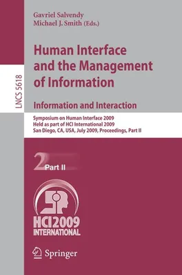 Image de Human Interface and the Management of Information. Information and Interaction