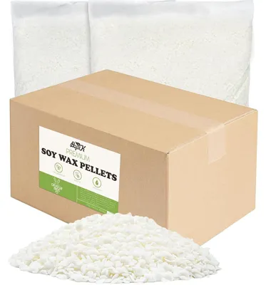 Produktbild von Sojawachs für Kerzen 10kg 100% natürlich biologisch ohne Zusatzstoffe Schmelzpunkt 55-70°C