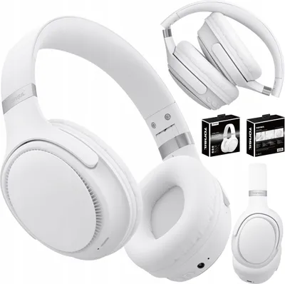 Obrázek produktu pro Tonsil R35Bt Bezdrátová Sluchátka Bluetooth 5.3 55H Hudební Rádio Bílá