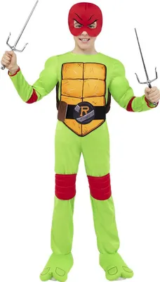 Produktbild von Ninja Turtles – Raphael Kostüm für Kinder Kindergröße: 122-134