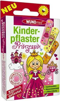 Immagine prodotto di WUNDmed® 02-076 WUNDmed® Pflaster Prinzessin 02-076 bunt 1,9 x 6,3 cm, 10 St.