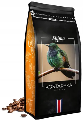 Zdjęcie produktu dla Kawa ziarnista 1kg KOSTARYKA 100% ARABICA Świeżo Palona do ekspresu + GRATIS