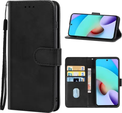 Zdjęcie produktu dla Pokrowiec König Design kompatybilny z etui na telefon komórkowy Xiaomi Redmi Note 11 4G Global ze skóry syntetycznej - czarny