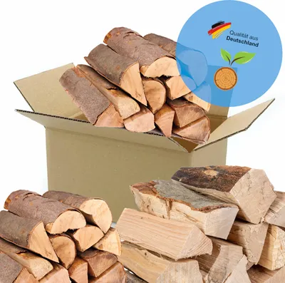 Produktbild von Buche Brennholz 90kg Kaminholz Feuerholz trocken & ofenfertig Länge ca 25cm Holz