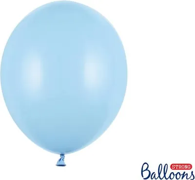 Zdjęcie produktu dla Balony lateksowe Strong, Niebieskie, Pastel Baby Blue, 30cm, 100 szt.