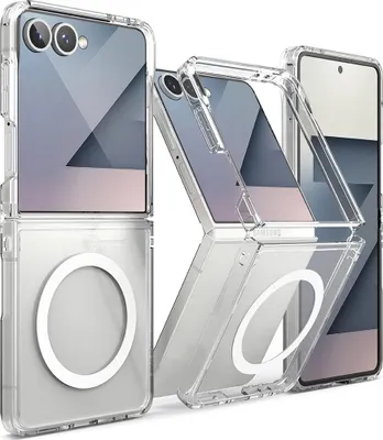Immagine prodotto di Custodia magnetica Magsafe Ringke Fusion per Samsung Galaxy Z Flip 7 - trasparente