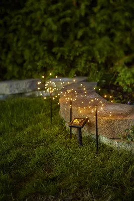 Produktbild von BEST SEASON LED-Solarstab Firework Kunststoff 100x14x40cm schwarz 3er Satz